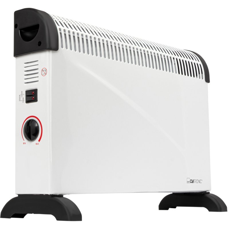 CLATRONIC convector heater KH 3077, white, 2000 W